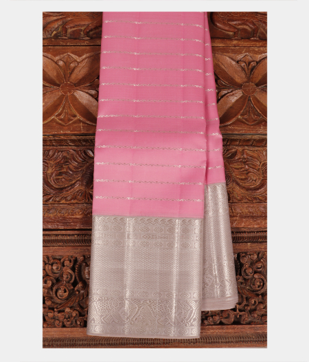 Pink Handwoven Kanjivaram Silk Saree T222002-image