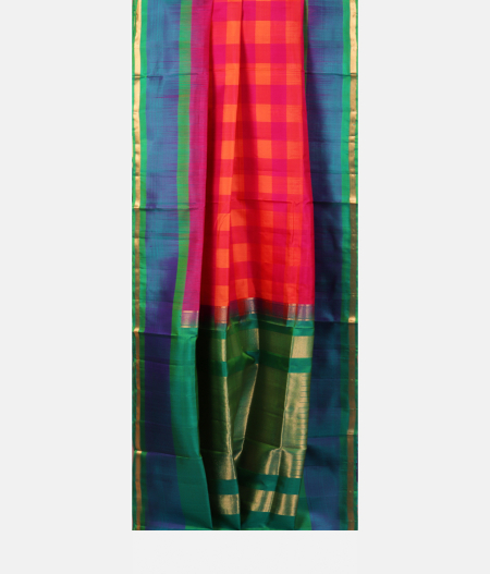 Pink and Orange Soft Silk Saree T1764002