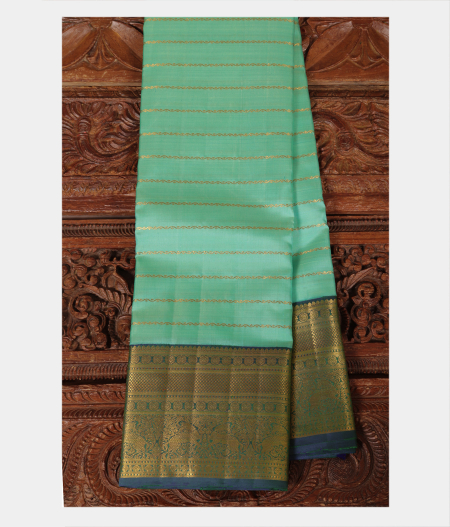 Green Handwoven Kanjivaram Silk Saree T226240-image