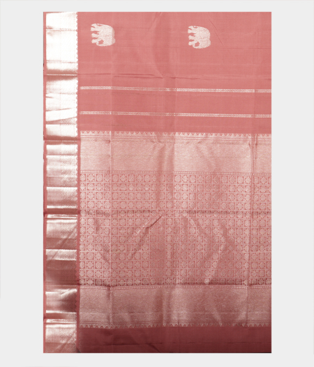 Onion Pink Handwoven Kanjivaram Silk Saree T2245264