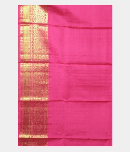 Beige Handwoven Kanjivaram Silk Kids Pavadai LH109882