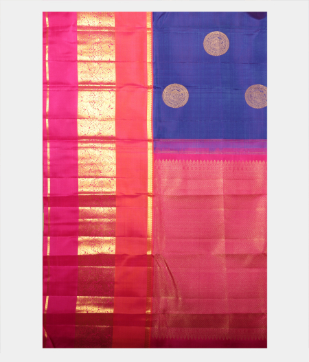 Purple Handwoven Kanjivaram Silk Saree T2251264