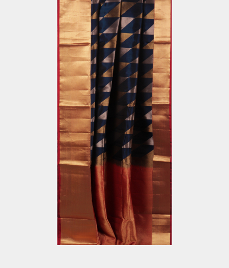 Blue Soft Silk Saree T2246942