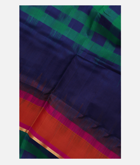Blue and Green Soft Silk Saree T155588-image