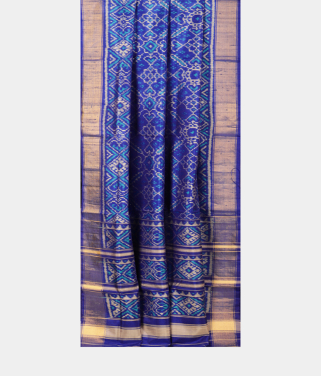 Blue Patola Silk Saree T2247912