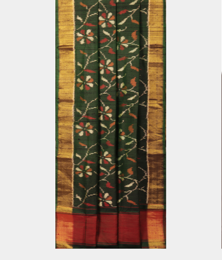 Green Patola Silk Saree T2247782