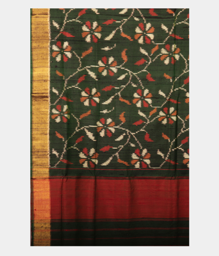Green Patola Silk Saree T2247784