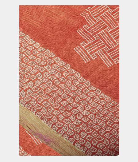 Rust Kota Cotton Saree T214305-image