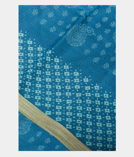 Blue Kota Cotton Saree T217721-image