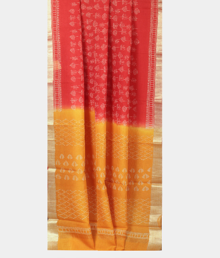 Red Kota Cotton Saree T2177162