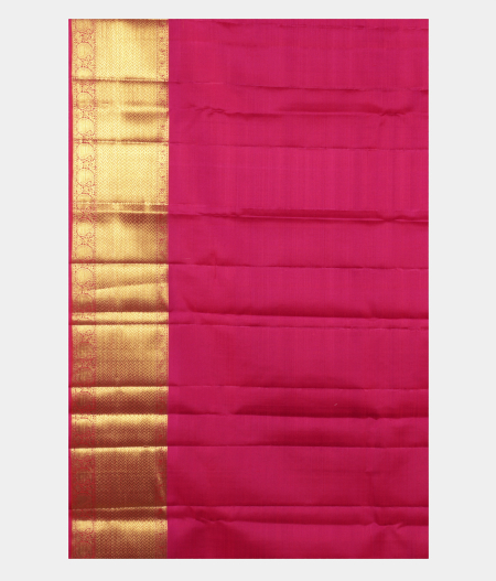 Yellowish Green Handwoven Kanjivaram Silk Kids Pavadai T2191752