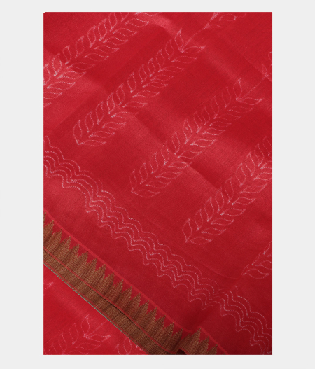 Red Kota Cotton Saree T216902-image