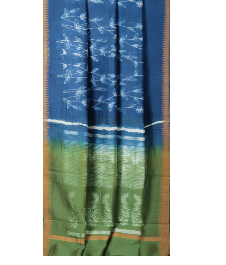 Blue Kota Cotton Saree T2169002