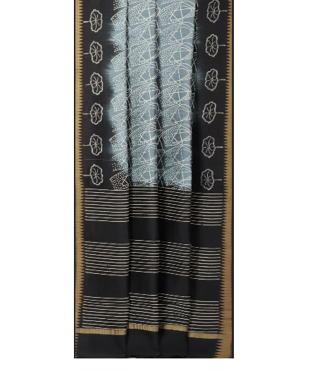 Grey Kota Cotton Saree T2168702