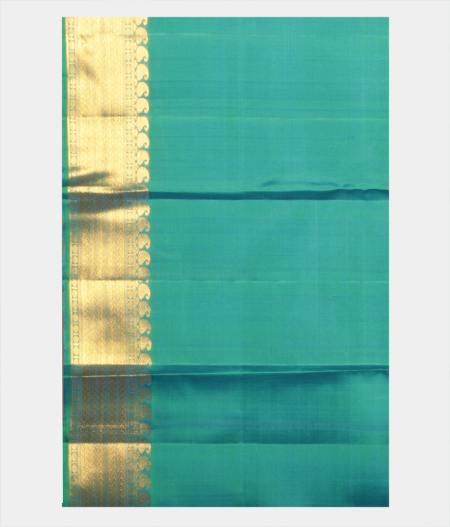 Peacock Green Handwoven Kanjivaram Silk Saree T2181123