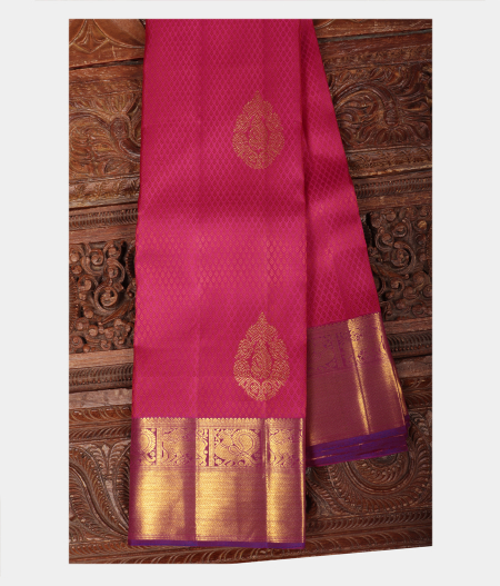 Pink Handwoven Kanjivaram Silk Saree T225332-image