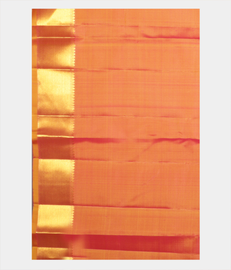 Pinkish Yellow Handwoven Kanjivaram Silk Saree T2253353