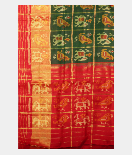 Green Patola Silk Saree T2133434