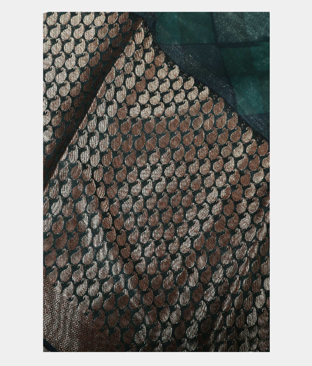 Blue Soft Printed Cotton Saree T224767-image
