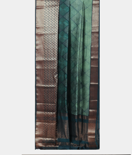 Blue Soft Printed Cotton Saree T2247672