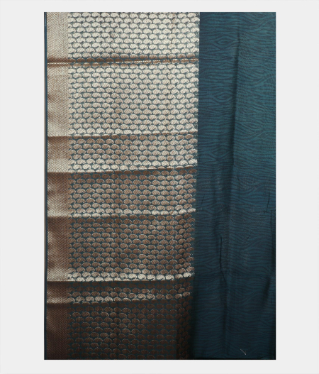 Blue Soft Printed Cotton Saree T2247673