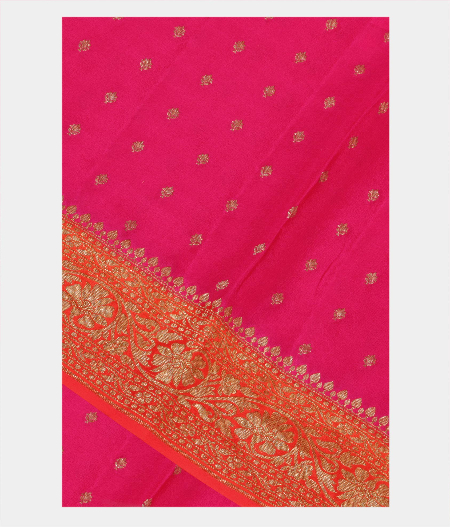 Magenta Crepe Silk Saree T224003-image