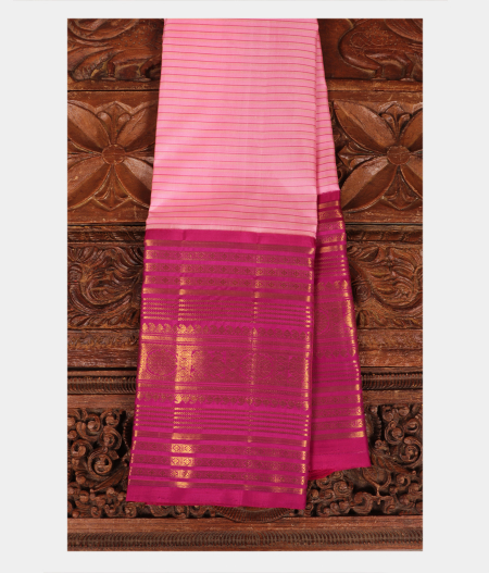 Pink Handwoven Kanjivaram Silk Saree T204657-image