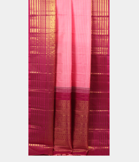 Pink Handwoven Kanjivaram Silk Saree T2046572