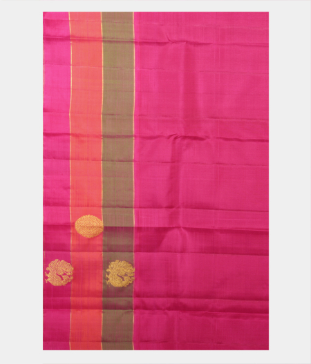 Purple Handwoven Kanjivaram Silk Saree T2253673