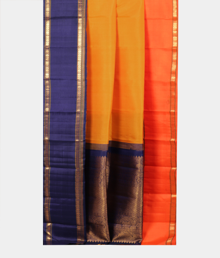Yellow Handwoven Kanjivaram Silk Saree T2251562