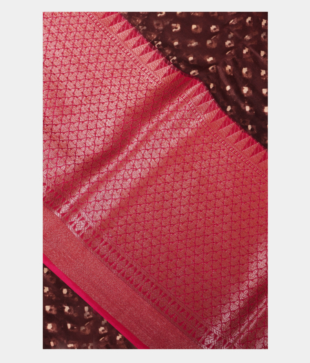 Brown Soft Printed Cotton Saree T218290-image