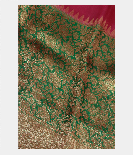 Maroon Banaras Organza Saree T184353-image