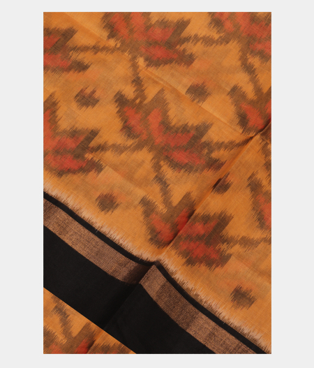 Beige Pochampalli Silk Cotton Saree T222216-image