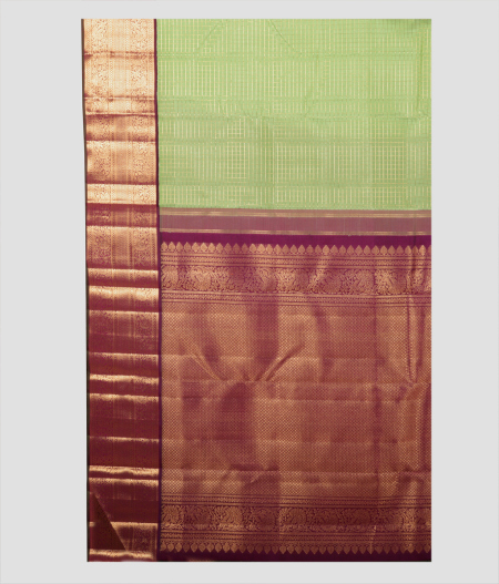 Pista Green Handwoven Kanjivaram Silk Saree T2254884