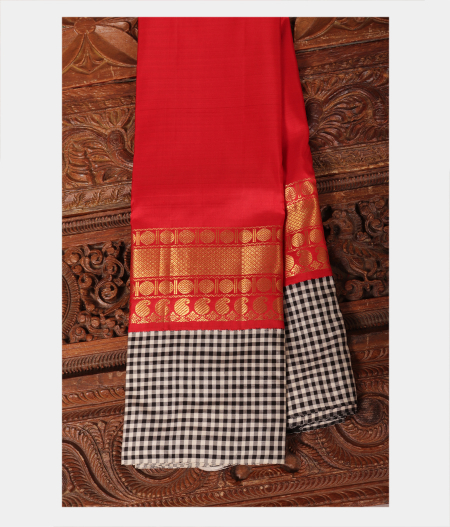 Red Handwoven Kanjivaram Silk Saree T183912-image