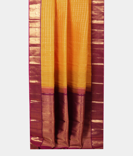Yellow Handwoven Kanjivaram Silk Saree T2245792