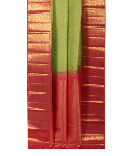 Green Handwoven Kanjivaram Silk Saree T2213342
