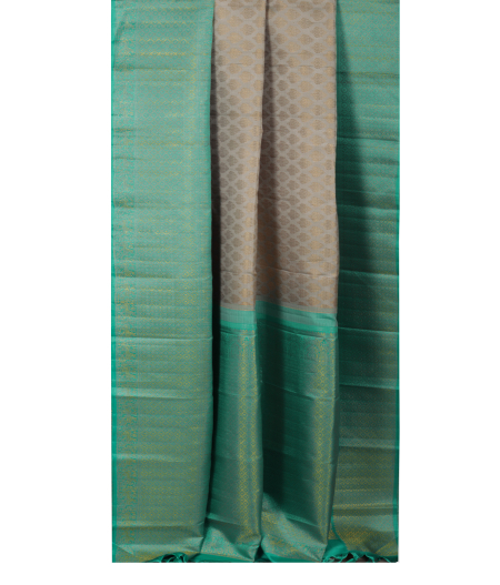 Grey Handwoven Kanjivaram Silk Saree T2251932