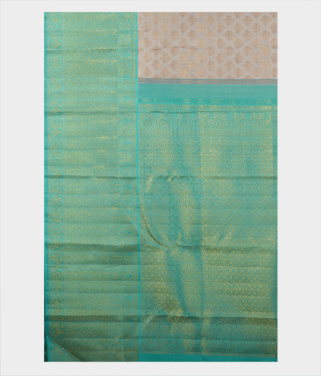 Grey Handwoven Kanjivaram Silk Saree T2251934