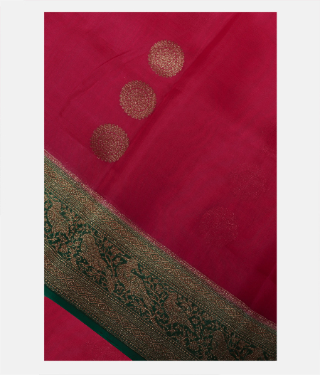Magenta Banaras Organza Saree T226611-image