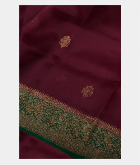 Purple Banaras Organza Saree T226605-image