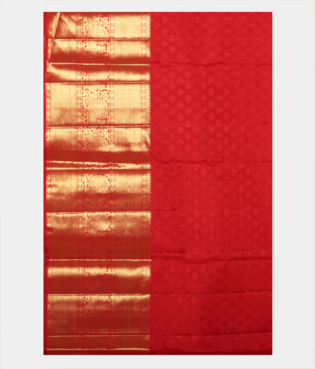 Red Handwoven Kanjivaram Silk Saree T2050143