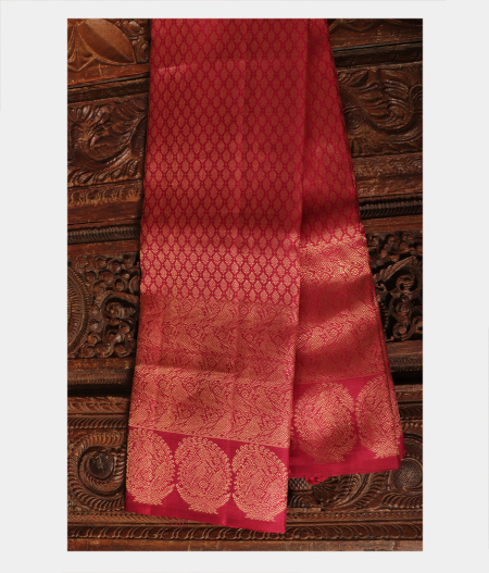 Maroon Handwoven Kanjivaram Silk Saree T221293-image