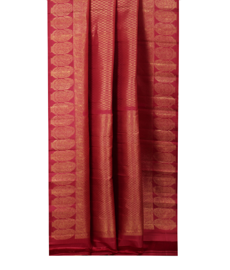 Maroon Handwoven Kanjivaram Silk Saree T2212932