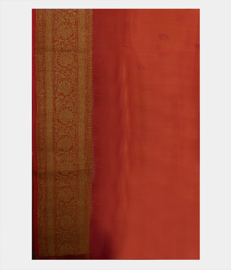 Yellow Banaras Organza Saree T2228343