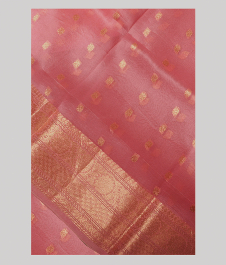 Pink Banaras Organza Saree T179191-image
