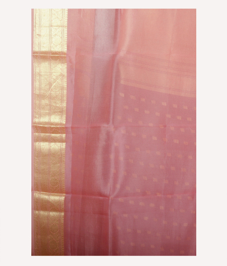 Pink Banaras Organza Saree T1791913