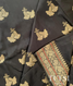 Black Banarasi silk saree LJ139102