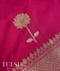 Magenta Banarasi silk saree T2224991