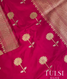 Magenta Banarasi silk saree T2224993